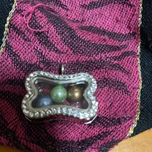 Magnetic Pearl CZ charm